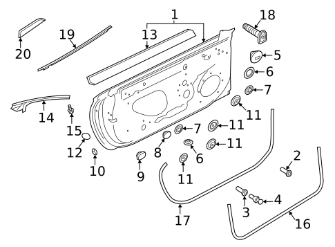 Exterior Trim - Door for 2024 Audi A5 Quattro #1