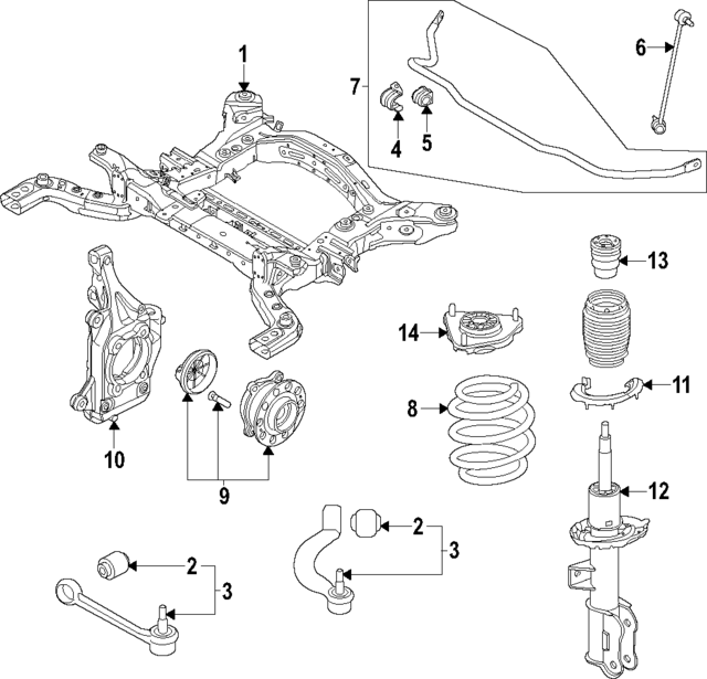 51730AR000 - : Front Hub &amp; Bearing for Hyundai Image