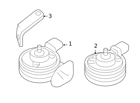 Horn for 2007 Audi A4 Quattro #0
