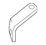 8E0951229E - Electrical: High Note Horn Mount Bracket for Audi: A4, A4 Quattro, RS4, S4 Image