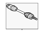 3815A443 - : Axle Assembly for Mitsubishi: Lancer Image