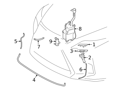 Washer Components for 2019 Lexus RX350 #0