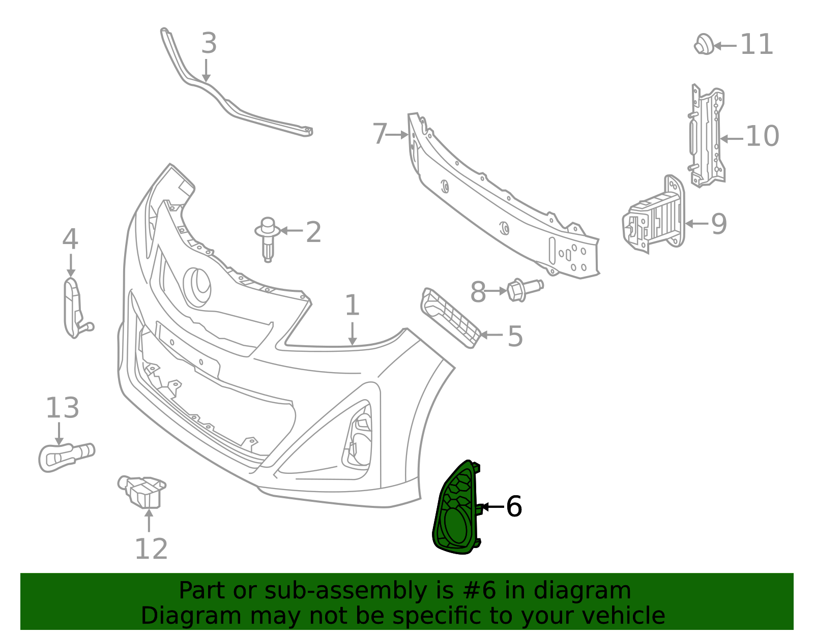 Fog Light Trim - (81481-52380) | Kendall Toyota