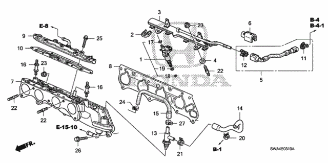 Fuel Injector (-'09) for 2008 Honda CR-V #0