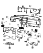 68078150AA - : Cluster Bezel for Mopar Image