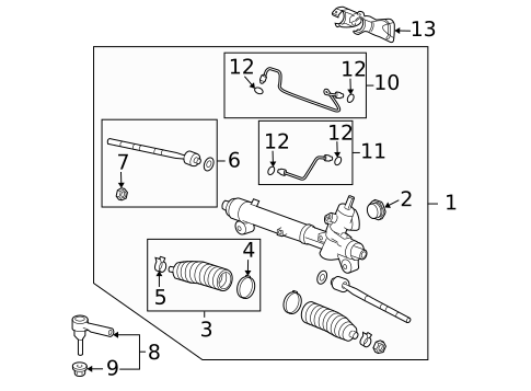 Steering Gear & Linkage for 2015 GMC Terrain #0