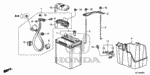 31542TM8A01 - Electrical/Exhaust/Heater/Fuel: PLUG, VENT (MF) (YUASA) for Honda Image