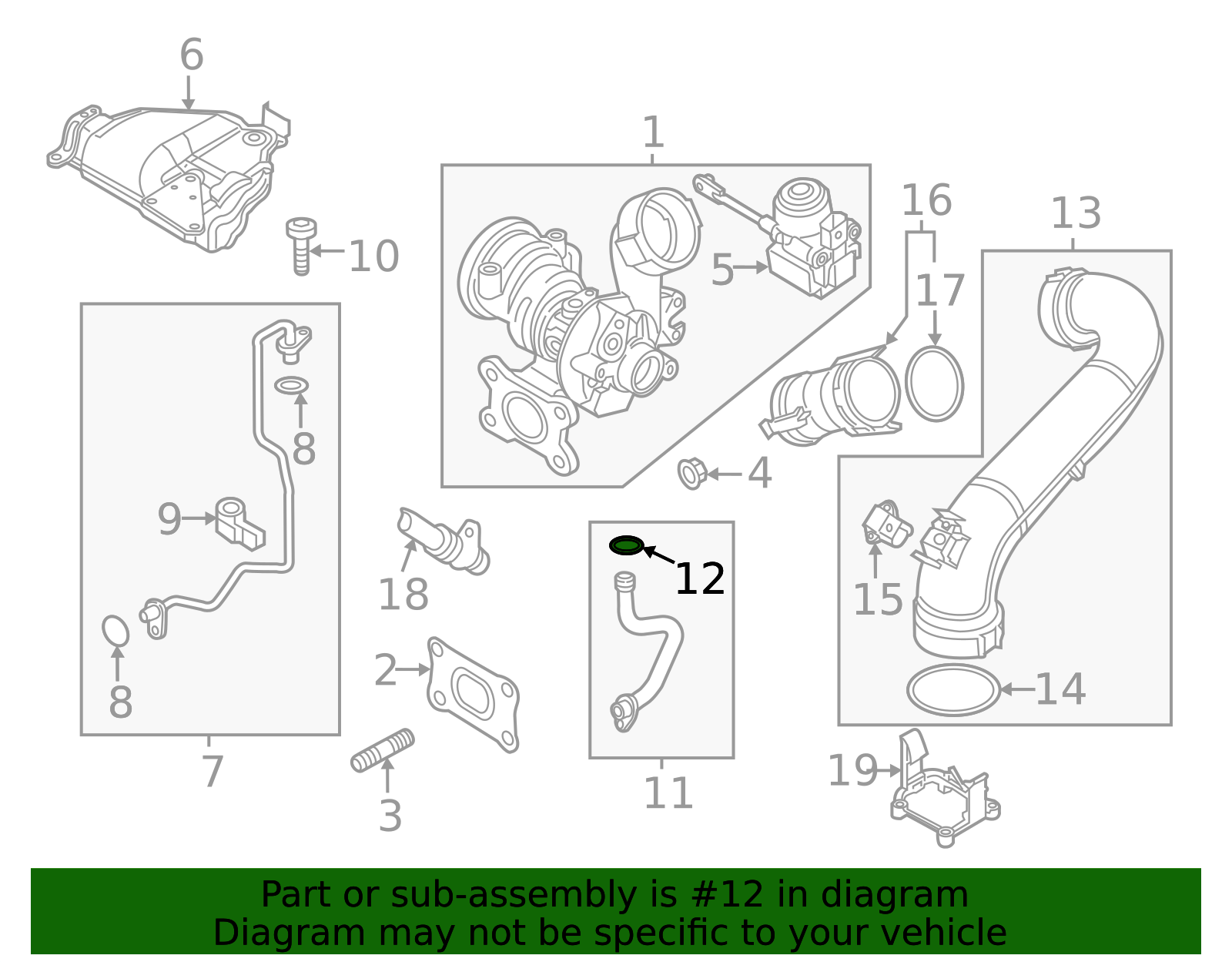 2013-2026 Volkswagen Turbocharger Oil Line O-Ring WHT-005-363-A ...