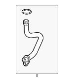 4E145735AC - : Oil Return Line for Volkswagen: Golf, Golf SportWagen, Jetta Image