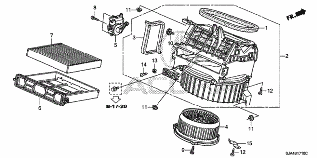 Heater Blower for 2005 Acura RL #0
