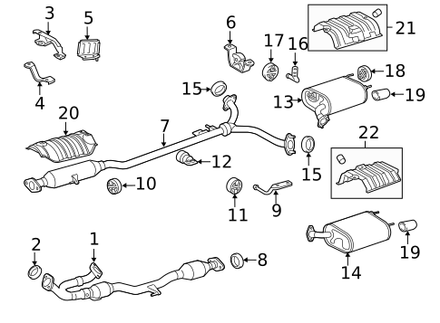 Brackets, Flanges & Hangers for 2017 Lexus ES350 #0