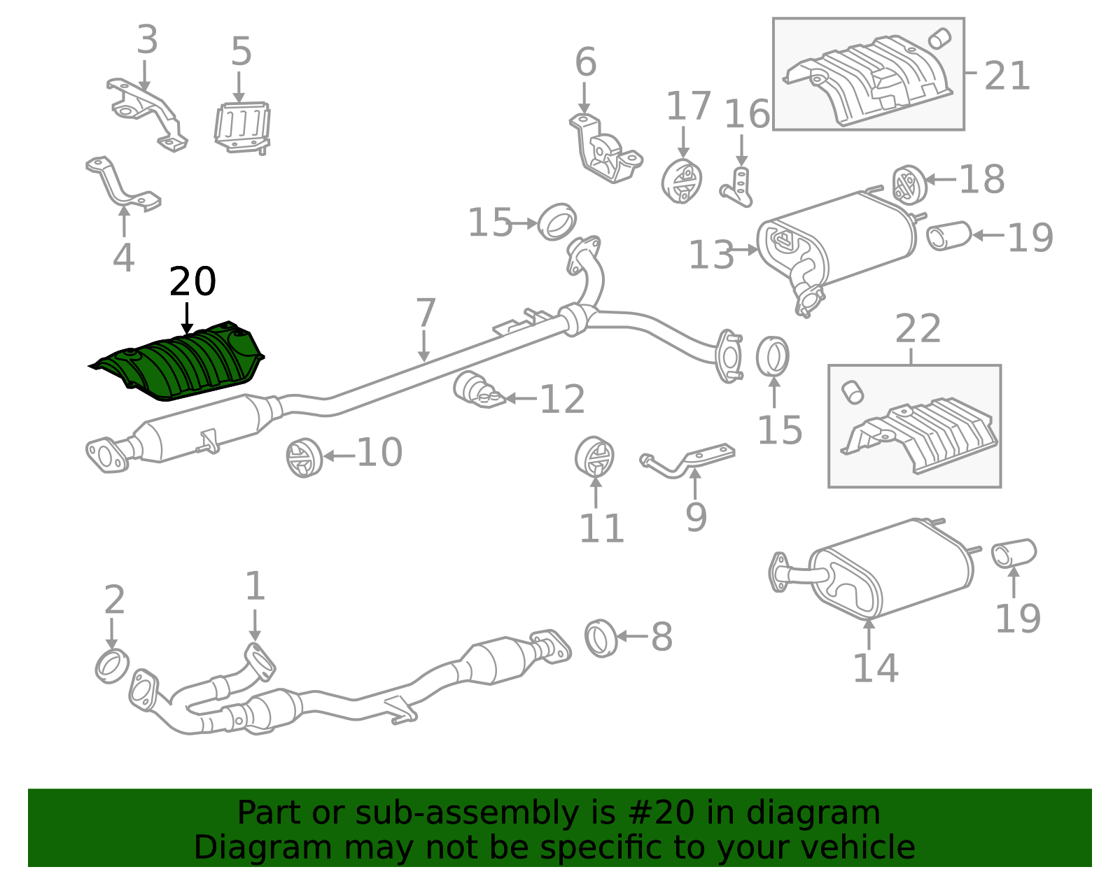 2016-2018 Lexus ES350 | Heat Shield | 58152-07012 | OEM Vehicle Parts