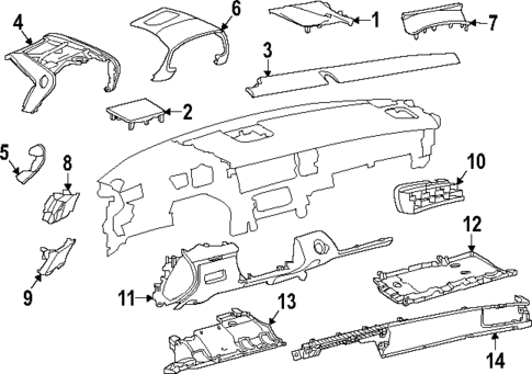 Instrument Panel Components for 2022 Lexus LC500 #0