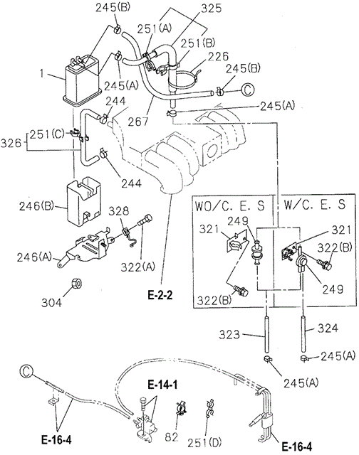 Fuel Canister (2) for 1995 Honda Passport #0