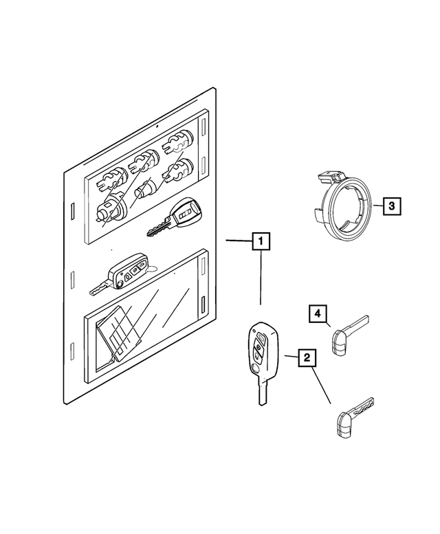 68638484PA - Electrical: Lock Kit for Mopar Image