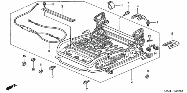 Front Seat Components (R.) for 2005 Acura RSX #0