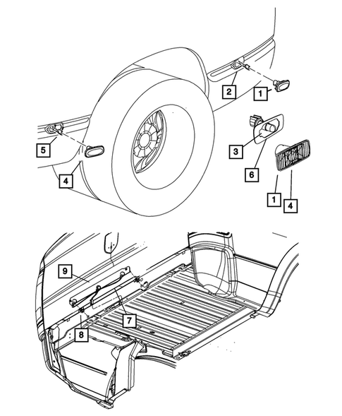 Lamps-Interior and Exterior for 2010 Dodge Ram 3500 #4