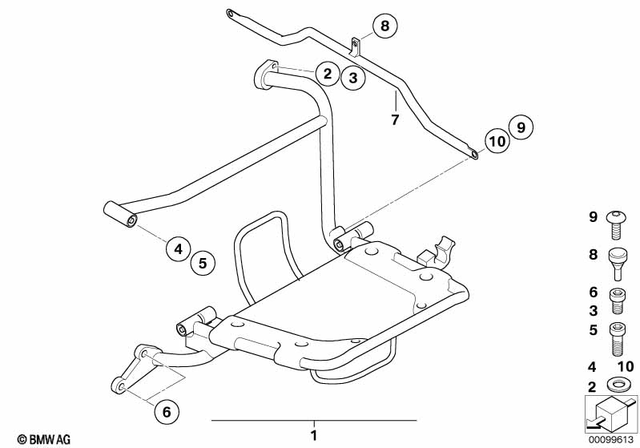52531230319 - Frame and Mounting Parts: Rubber Support - D=18mm for BMW-Motorrad Image