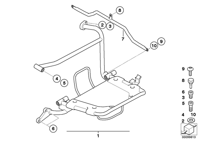 52531230319 - Frame and Mounting Parts: Rubber Support - D=18mm for BMW-Motorrad Image