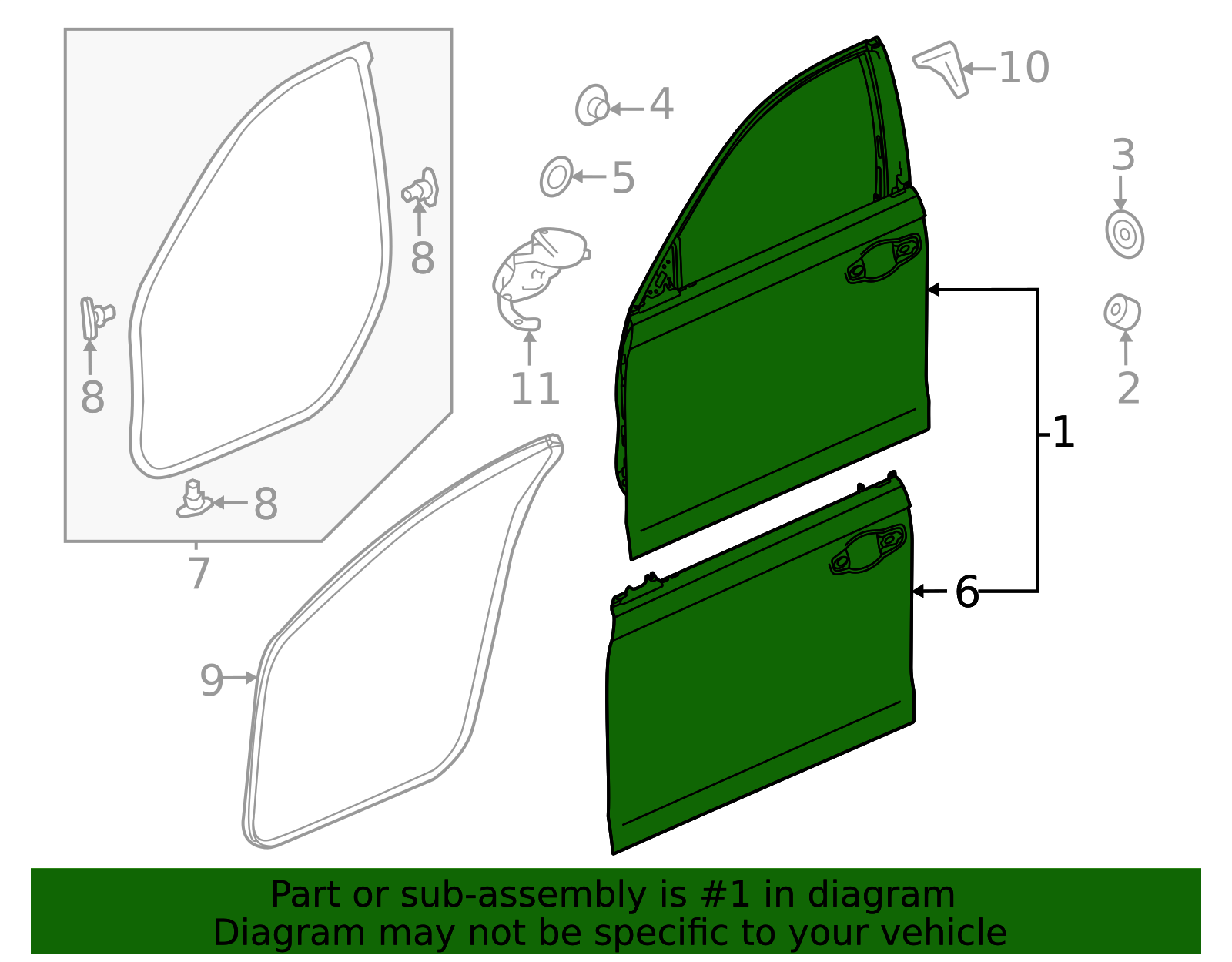 HONDA ACCORD パーツカタログ 67010-30A-A00ZZ - Door Shell 2023-2025 Honda Accord | Honda Parts