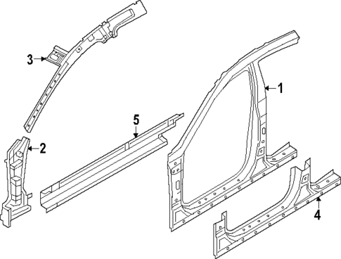 Hinge Pillar for 2023 Genesis Electrified G80 #0