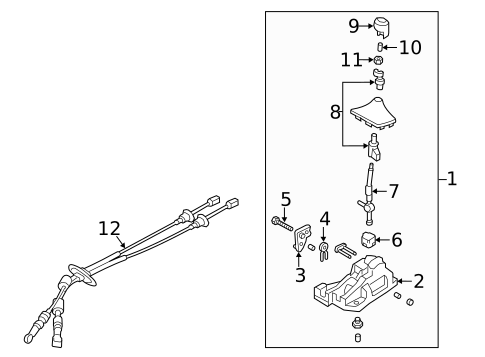 Gear Shift Control for 2016 Hyundai Veloster #0