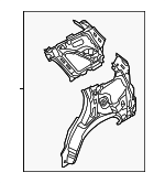 716011U700 - Body: Inner Quarter Panel for Kia: Sorento Image