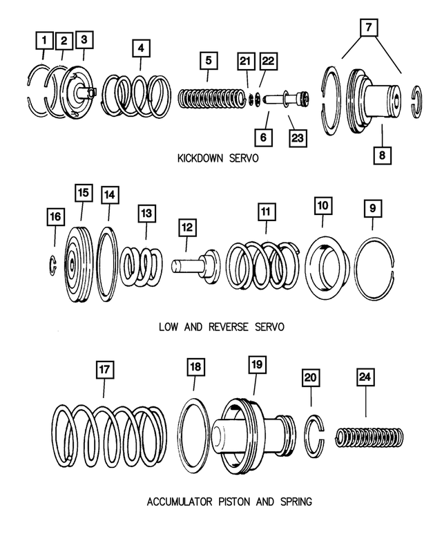 4058741 - Automatic Transmission 4 Speed: Piston Reverse Servo Seal for Mopar Image