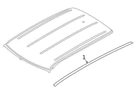 Exterior Trim - Roof for 2019 Land Rover Range Rover Evoque #0
