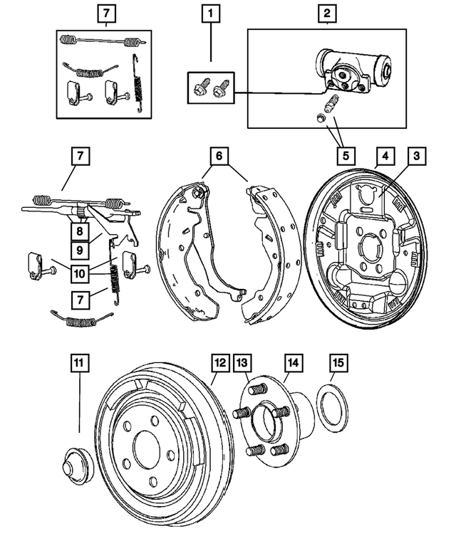« 68025355AA – Brakes : Boulon (ensemble), Montage pour Mopar Image »