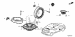 39120TBAA91 - Electrical/Exhaust/Heater/Fuel: SPEAKER ASSY., RR. TWEETER (PREMIUM) (FOSTER) for Honda Image