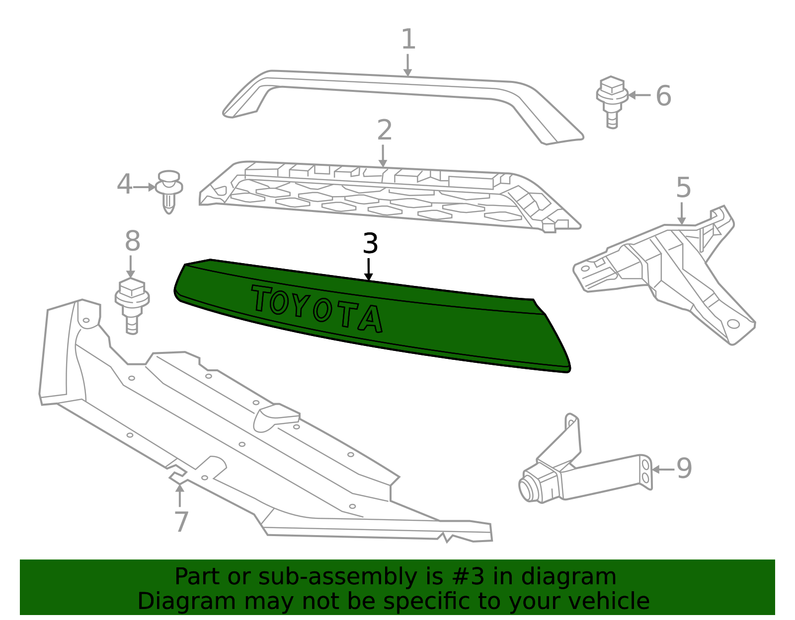 2014-2019 4Runner TRD Pro Grille Trim | Ourisman Toyota Parts