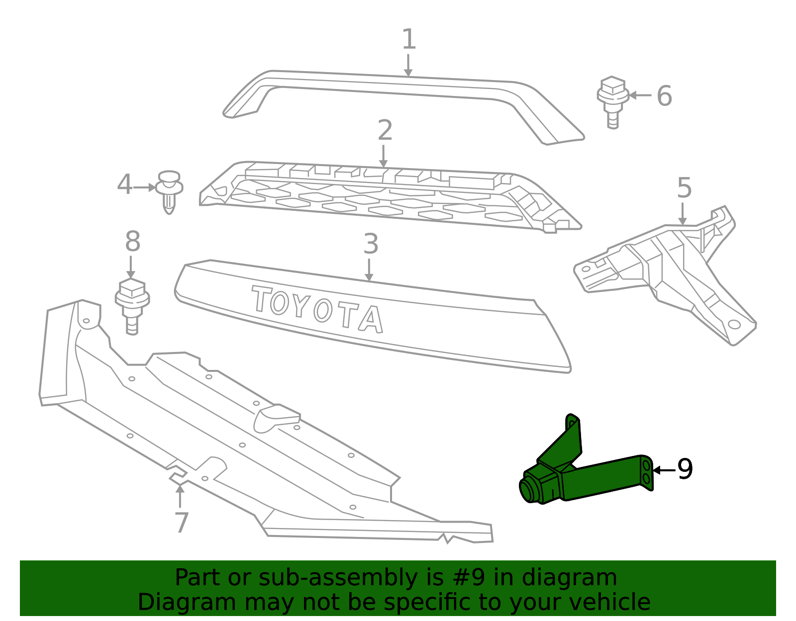 86790-35080 - Front Camera Toyota Marin Parts