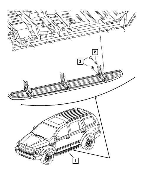Moldings and Ornamentation for 2009 Chrysler Aspen #1