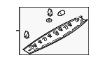 4KE867606A4PK - Body: Upper Gate Trim for Audi Image