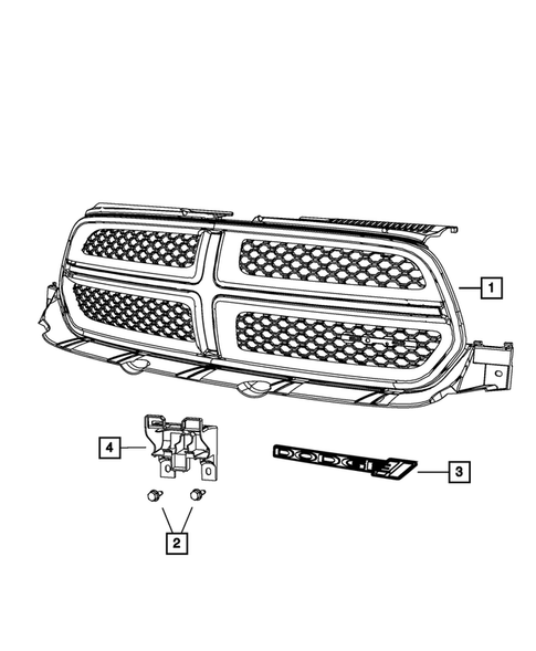 Grilles for 2013 Dodge Durango #0