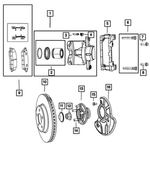 R5142557AB - Brakes: Disc Brake Caliper Assembly, Remanufactured, Left for Mopar Image
