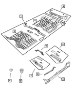 55112473AD - Body Sheet Metal Except Doors: Floor Pan for Dodge: Ram 1500 | Ram: 1500 Image