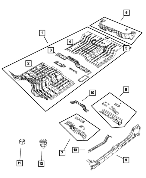 Floor Pans for 2013 Ram 1500 #0