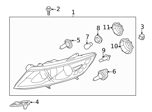 Bulbs - Chassis for 2012 Kia Optima #0