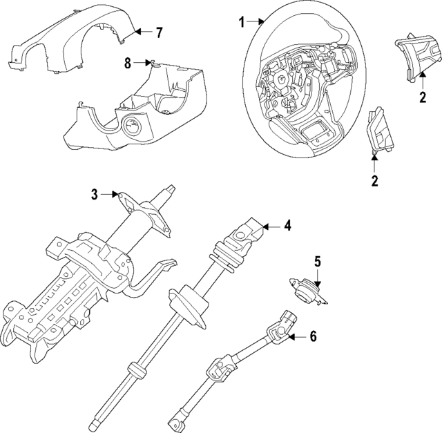 P2DZ3600BE - : Kit Steering Wheel for Ford Image