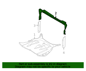 2006-2014 Volvo XC90 Radiator Support Air Deflector 30730518 ...
