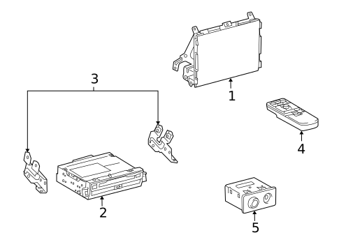 Entertainment System Components for 2010 Lexus LS600h #0