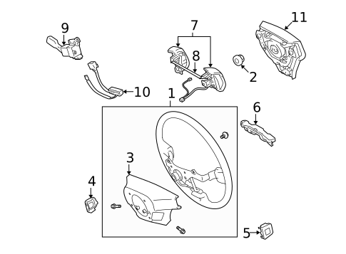 Steering Wheel & Trim for 2009 Lexus GS460 #0