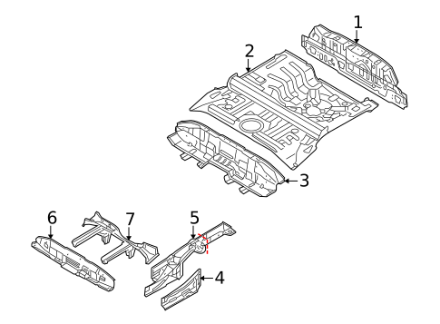 Rear Floor & Rails for 2013 Kia Soul #0