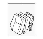 714300C030B1 - Body: Seat Back Assembly for Toyota Image