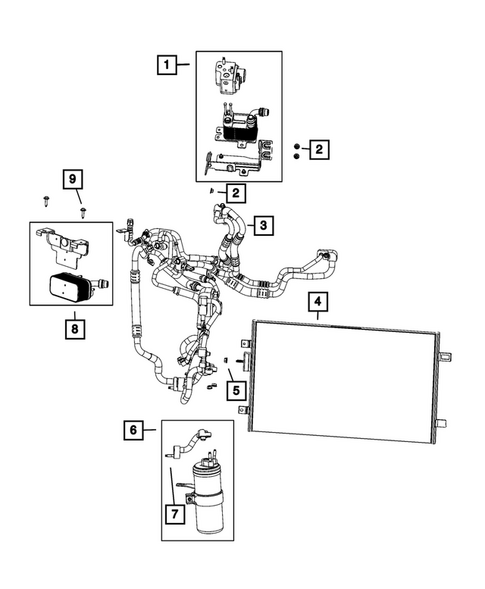 Air Conditioner and Heater Plumbing for 2025 Jeep Wagoneer S #1