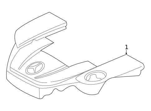 Engine Appearance Cover for 2009 Mercedes-Benz G55 AMG #0