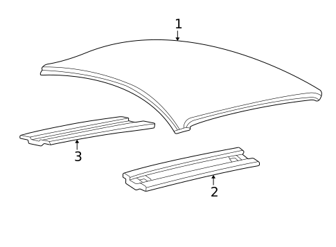 Roof & Components for 2007 Ford Mustang #0
