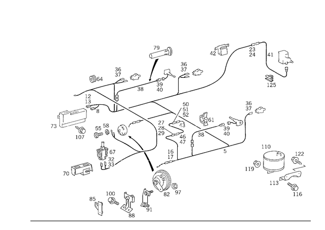 1245405834 - Electrical System: Wiring Harness for Mercedes-Benz: 300TD, 300TE Image image